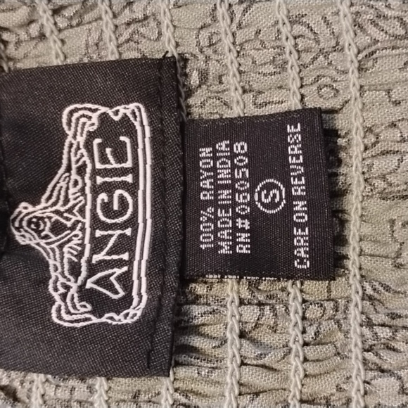 Angie Woman's Green Mixed Print Tiered Halter Maxi Dress, Size: S, NWT - Picture 4 of 9